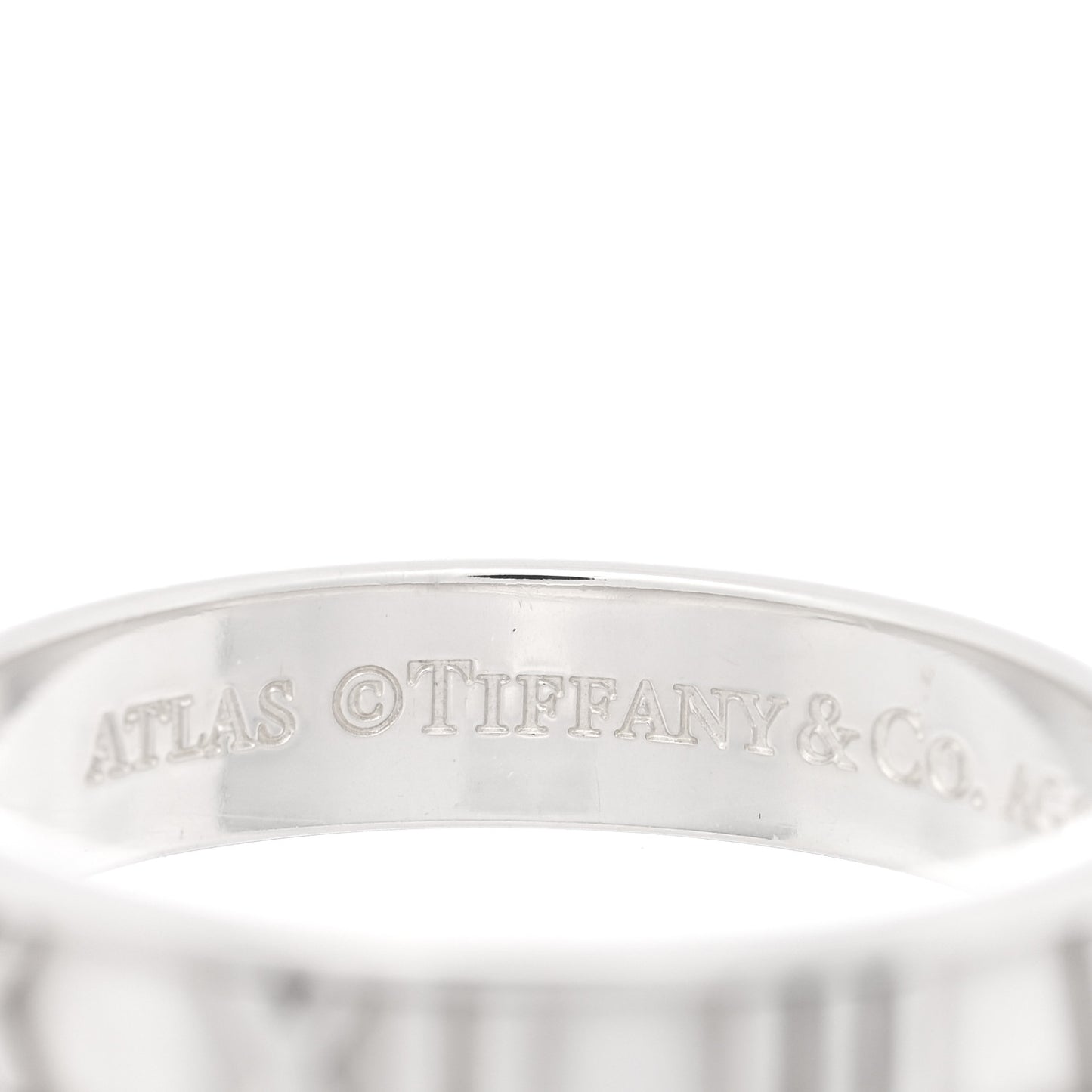 Sterling Silver Narrow Atlas Ring 53 6.5
