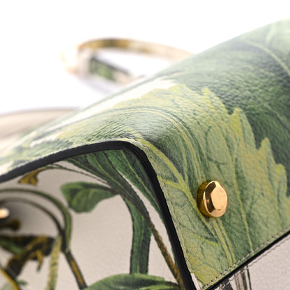 Salvatore Ferragamo Calfskin Floral Print Trifolio Top Handle Bag Multicolor 9 of 22