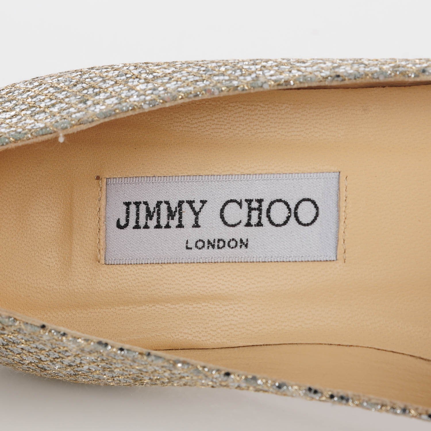 Jimmy Choo Finlay Ballet Flats 37 Silver 7 of 7
