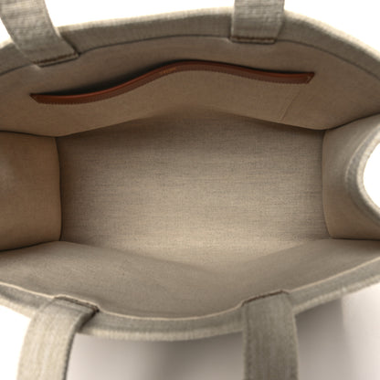 Celine Jacquard Striped Large Cabas Thais Tobacco Tan 5 of 11