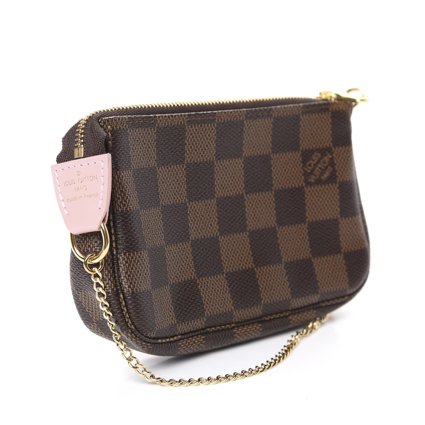 Damier Ebene 2020 Christmas Animation Big Wheel Mini Pochette Accessories Rose Ballerine