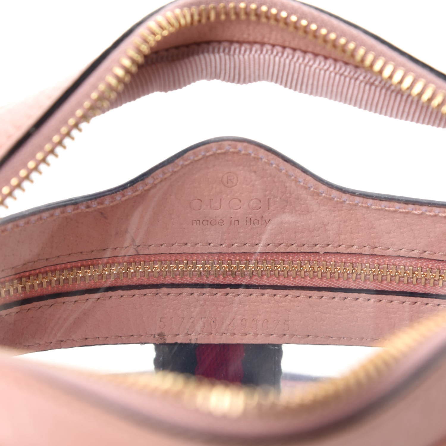 Gucci Vinyl Web Mini Ophidia Transparent Shoulder Bag Perfect Pink 8 of 10