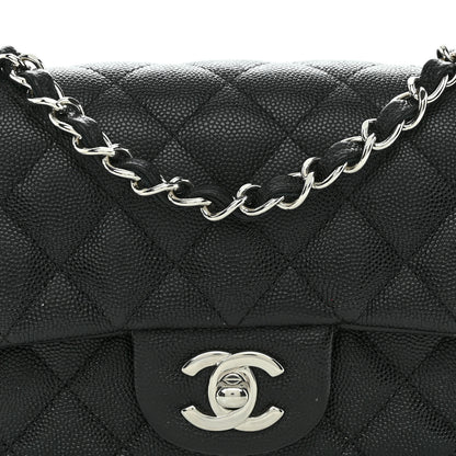 Chanel Caviar Quilted Mini Rectangular Flap Black 8 of 12
