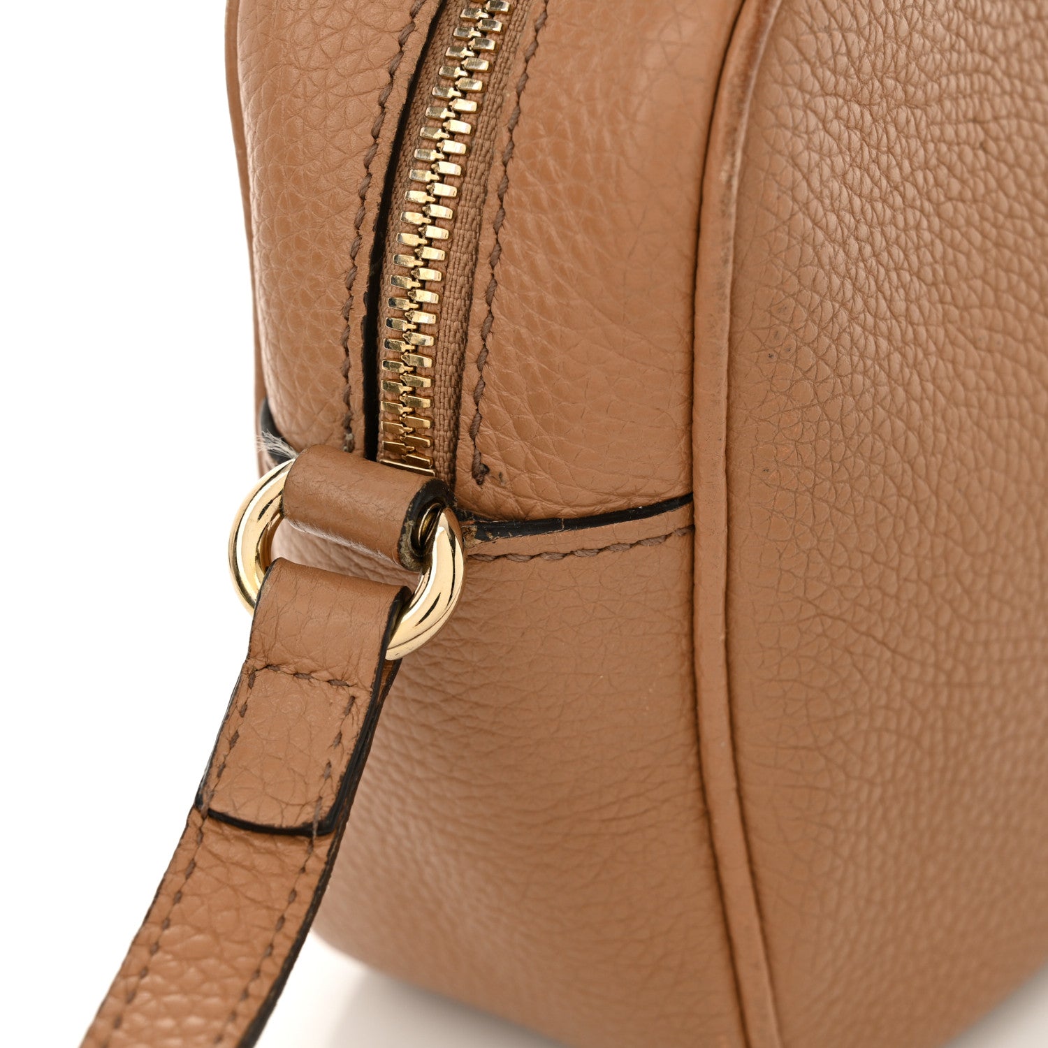 Gucci Pebbled Calfskin Small Soho Disco Bag Camelia 19 of 20