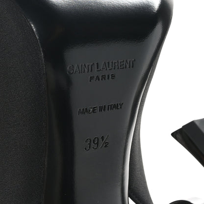 Saint Laurent Crepe Satin Crystal Opyum 110 Slingback Pump 39.5 Black 8 of 9