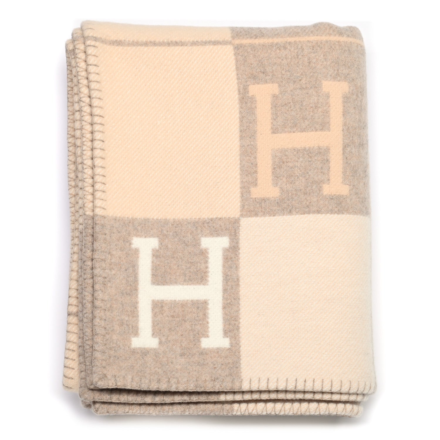 Hermes Wool Cashmere Avalon III Blanket Coco Camomille 1 of 3