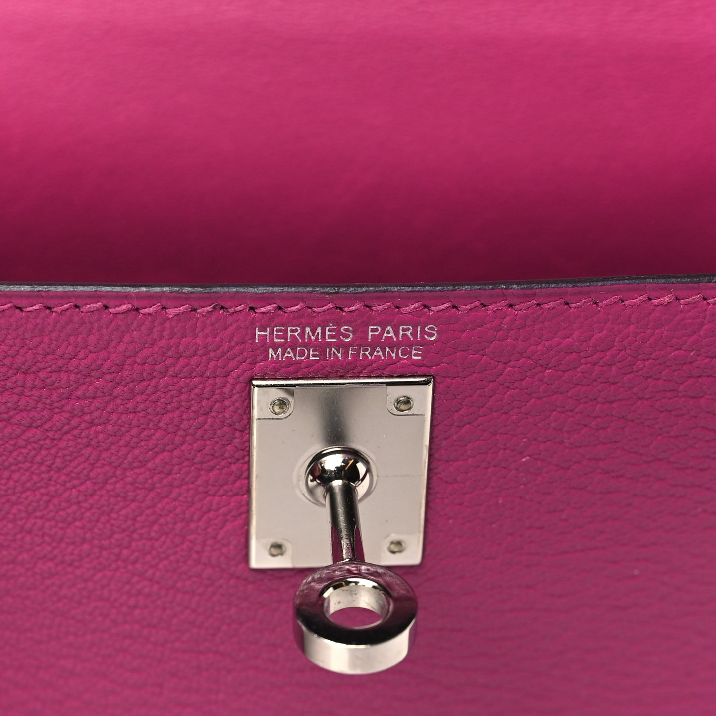 Chevre Mysore Mini Kelly Sellier 20 Rose Pourpre