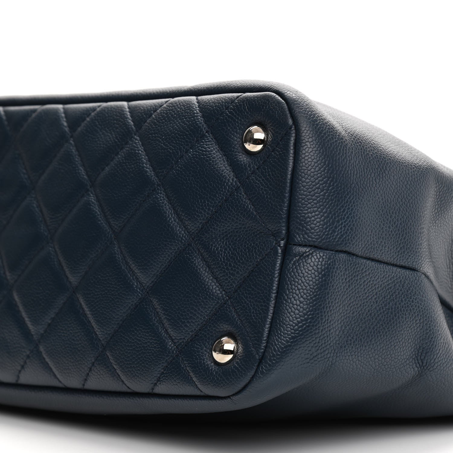 Chanel Caviar Timeless CC Soft Tote Navy Blue 10 of 13