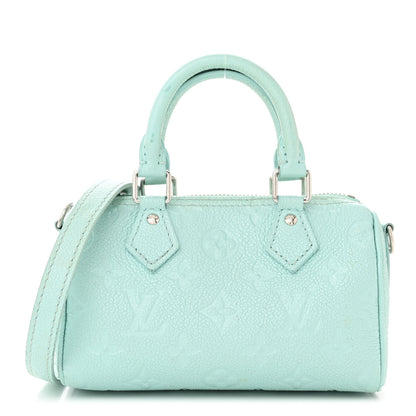 Louis Vuitton Empreinte Monogram Nano Speedy Pearly Lagoon Turquoise 1 of 11