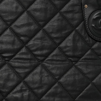 Chanel Nylon Quilted Duffle Trolley Black 10 of 15