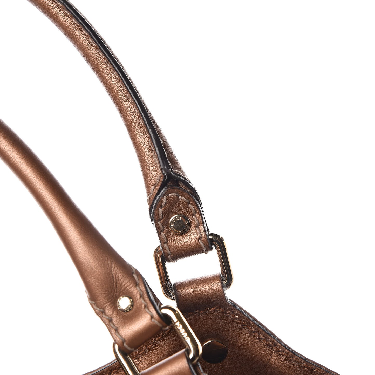 Metallic Monogram Large Sukey Tote Bronze