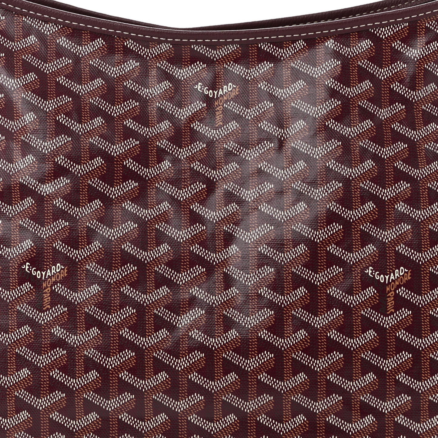 Goyardine Boheme Hobo Burgundy