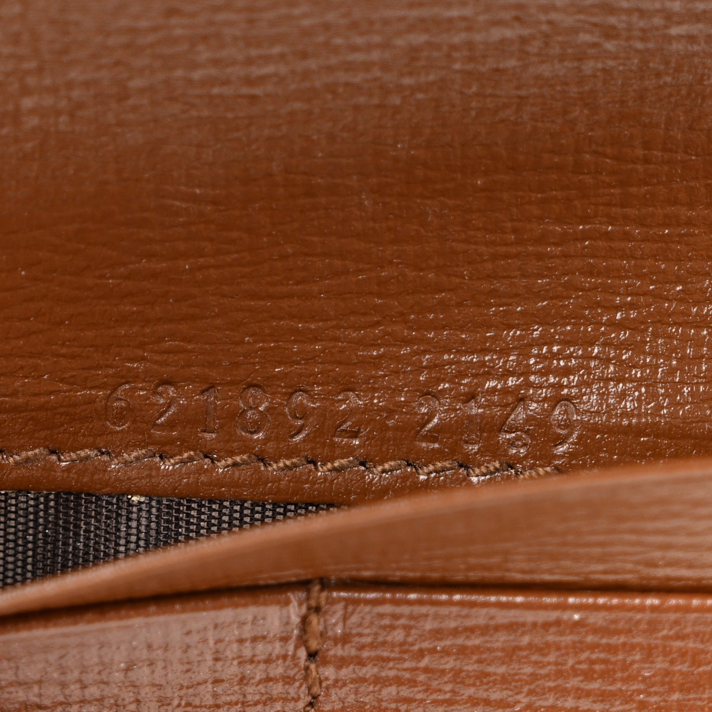 GG Supreme Monogram Azalea Calfskin Horsebit 1955 Wallet On Chain Beige Ebony Brown Sugar