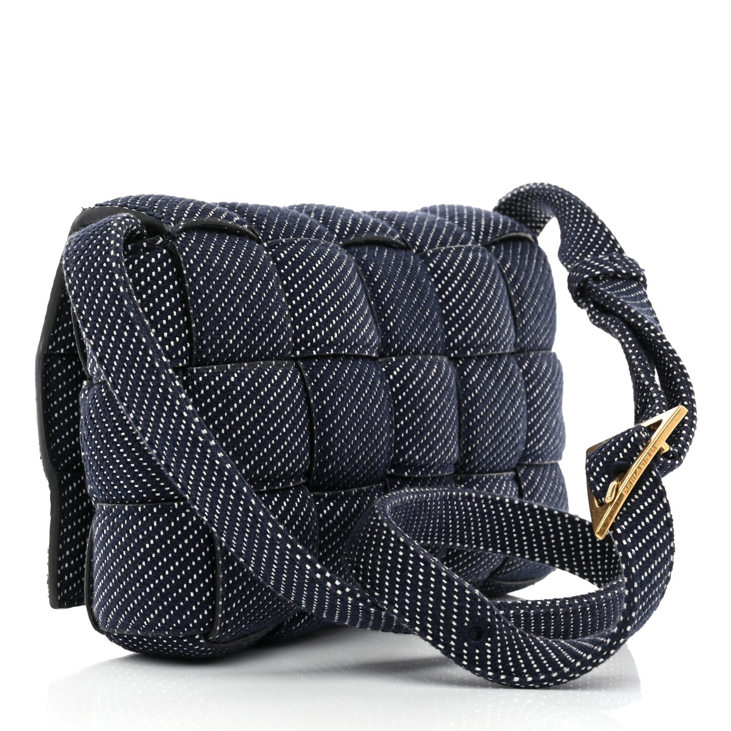 Bottega Veneta Denim Maxi Intrecciato Padded Cassette High Frequency Crossbody Bag Indigo 4 of 10