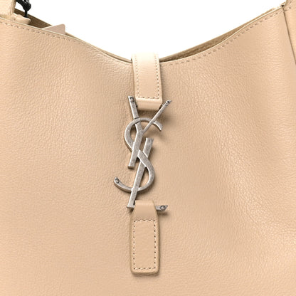 Saint Laurent Smooth Calfskin Small Le 5 A 7 Soft Hobo Sea Salt 7 of 9
