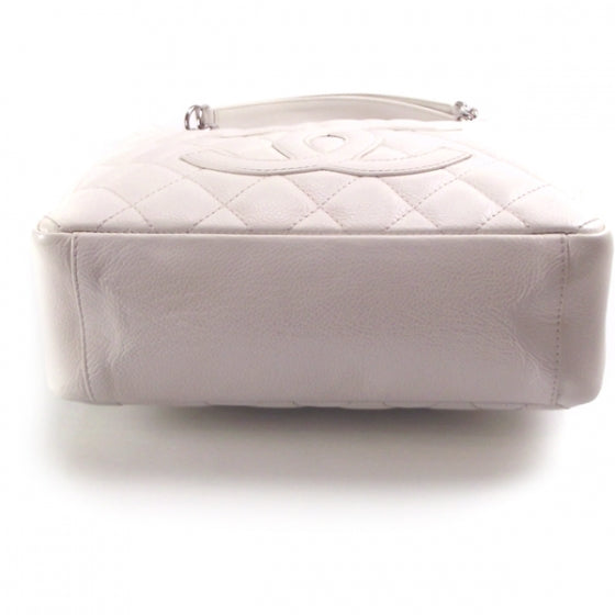 Chanel Caviar Petite Shopping Tote PST White 4 of 11