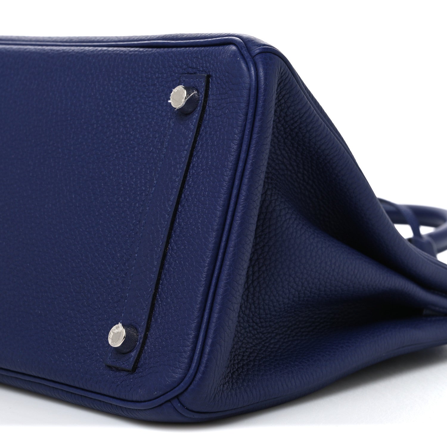 Hermes Togo Swift Officier Birkin 30 Bleu Encre Rouge H 10 of 10