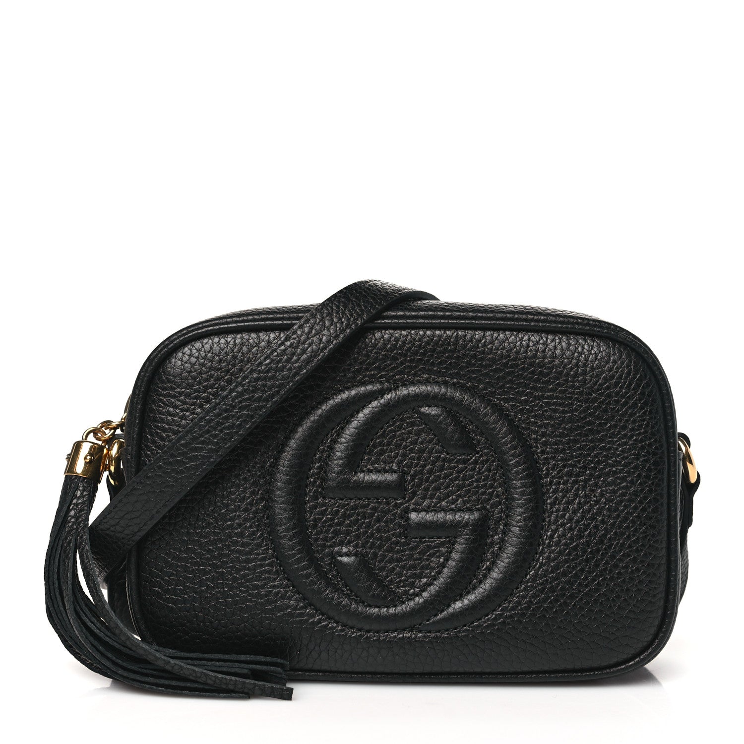 Gucci Pebbled Calfskin Mini Soho Disco Bag Black 1 of 10