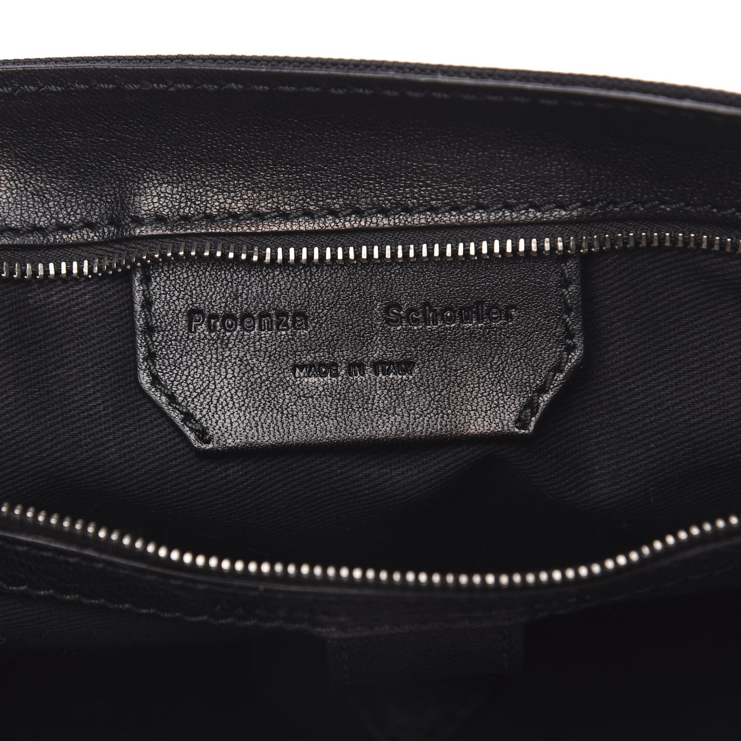 Lambskin Nylon Extra Large PS1 Satchel Black