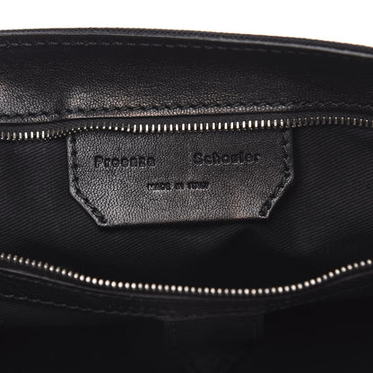 Proenza Schouler Lambskin Nylon Extra Large PS1 Satchel Black 6 of 12
