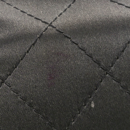 Chanel Satin Quilted Crystal CC Square Flap Grey 13 of 13