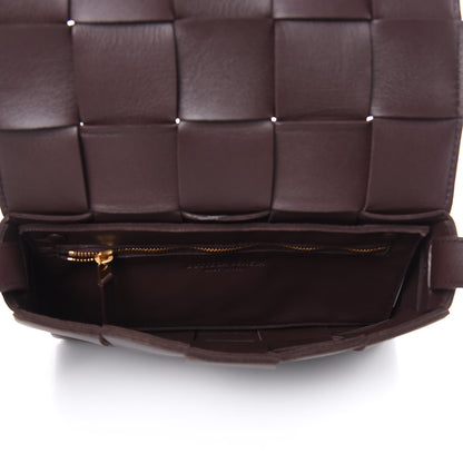 Bottega Veneta Lambskin Maxi Intrecciato Cassette Crossbody Bag Oxblod 5 of 9