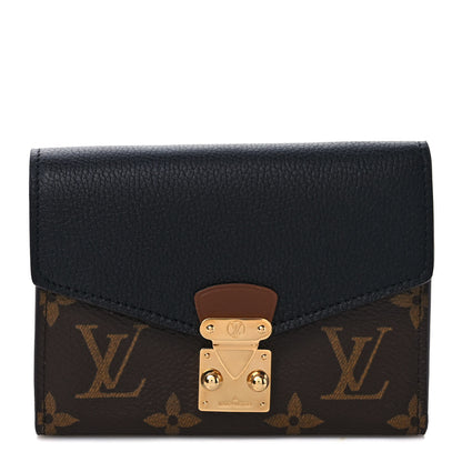 Louis Vuitton Monogram Pallas Compact Wallet NM Black 1 of 7