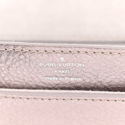 Louis Vuitton Metallic Grained Calfskin Louise Clutch GM NM 7 of 12