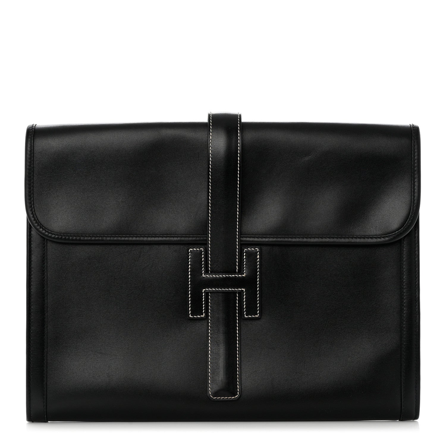 Hermes Box Jige GM Clutch Black 1 of 8