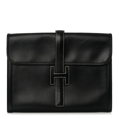 Hermes Box Jige GM Clutch Black 1 of 8