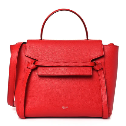Celine Baby Grained Calfskin Micro Belt Bag Coquelicot 1 of 11