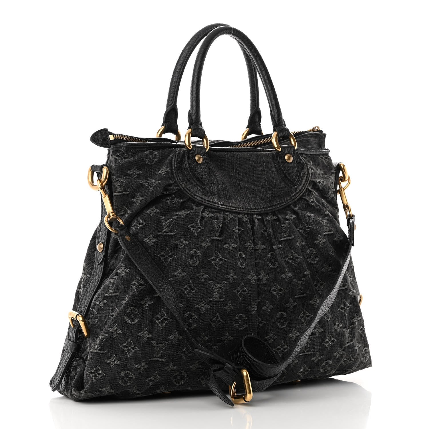 Louis Vuitton Denim Neo Cabby GM Black 3 of 9