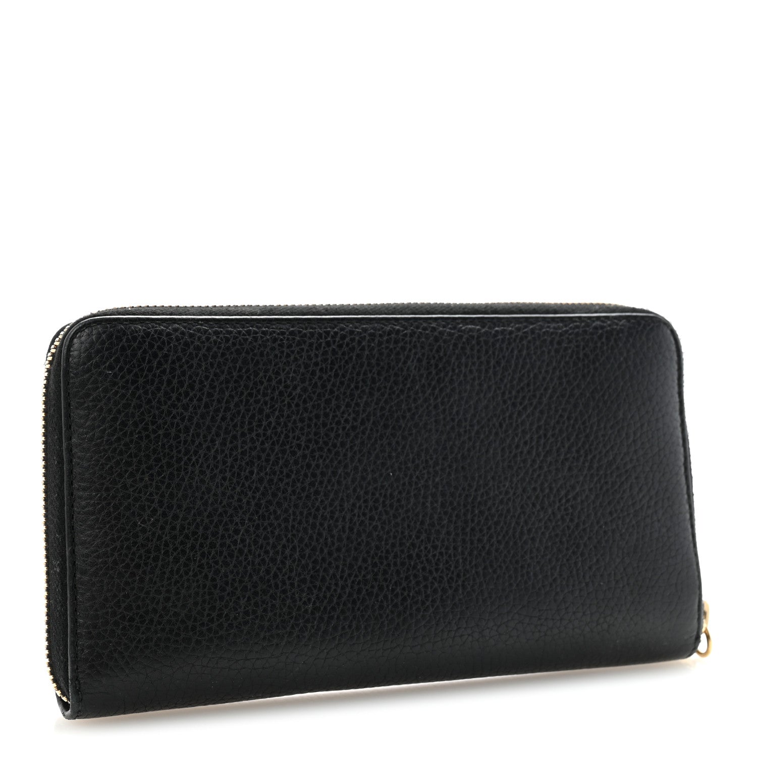 Gucci Pebbled Calfskin Soho Zip Around Wallet Black 3 of 8