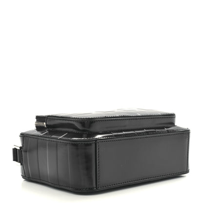 Burberry Patent Check Paddy Messenger Dark Charcoal Blue 3 of 10