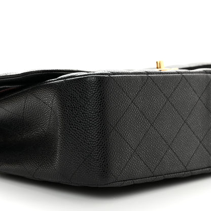 Chanel Caviar Quilted Jumbo Double Flap Black 7 of 12