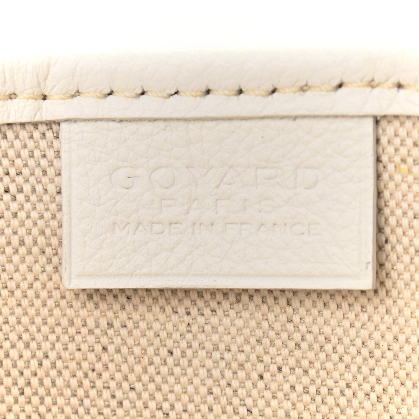 Goyardine Poitiers Tote White