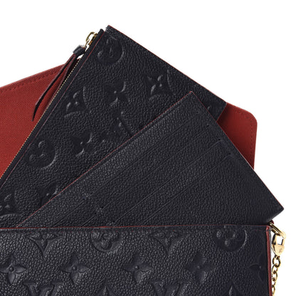 Louis Vuitton Empreinte Pochette Felicie Chain Wallet Marine Rouge 8 of 16
