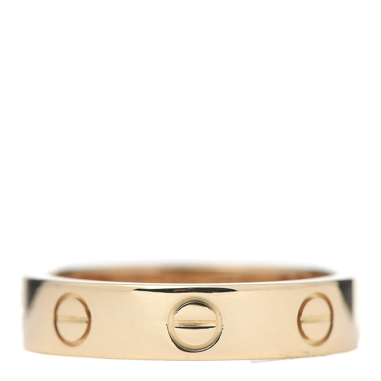 Cartier 18K Yellow Gold Diamond 4mm LOVE Wedding Band Ring 49 4.75 3 of 6