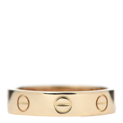 Cartier 18K Yellow Gold Diamond 4mm LOVE Wedding Band Ring 49 4.75 3 of 6
