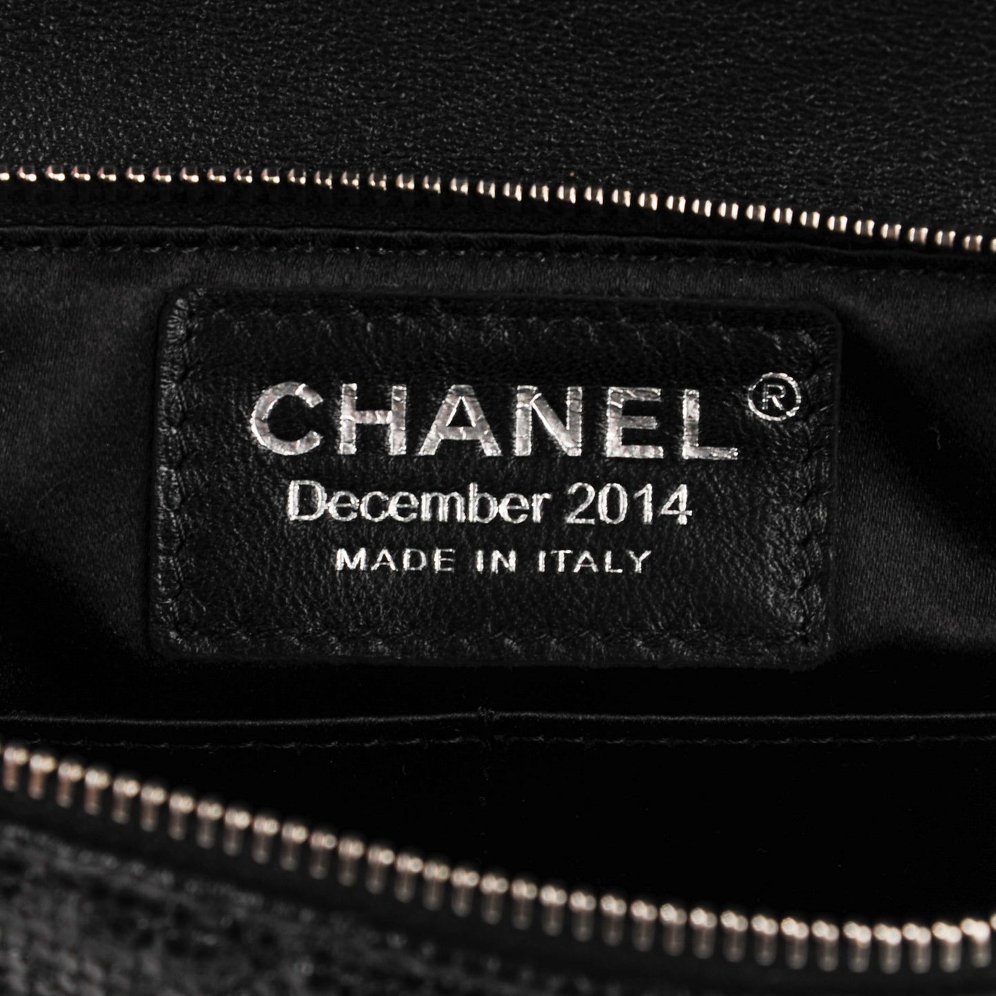 Vinyl Quilted Clutch with Chain Black
