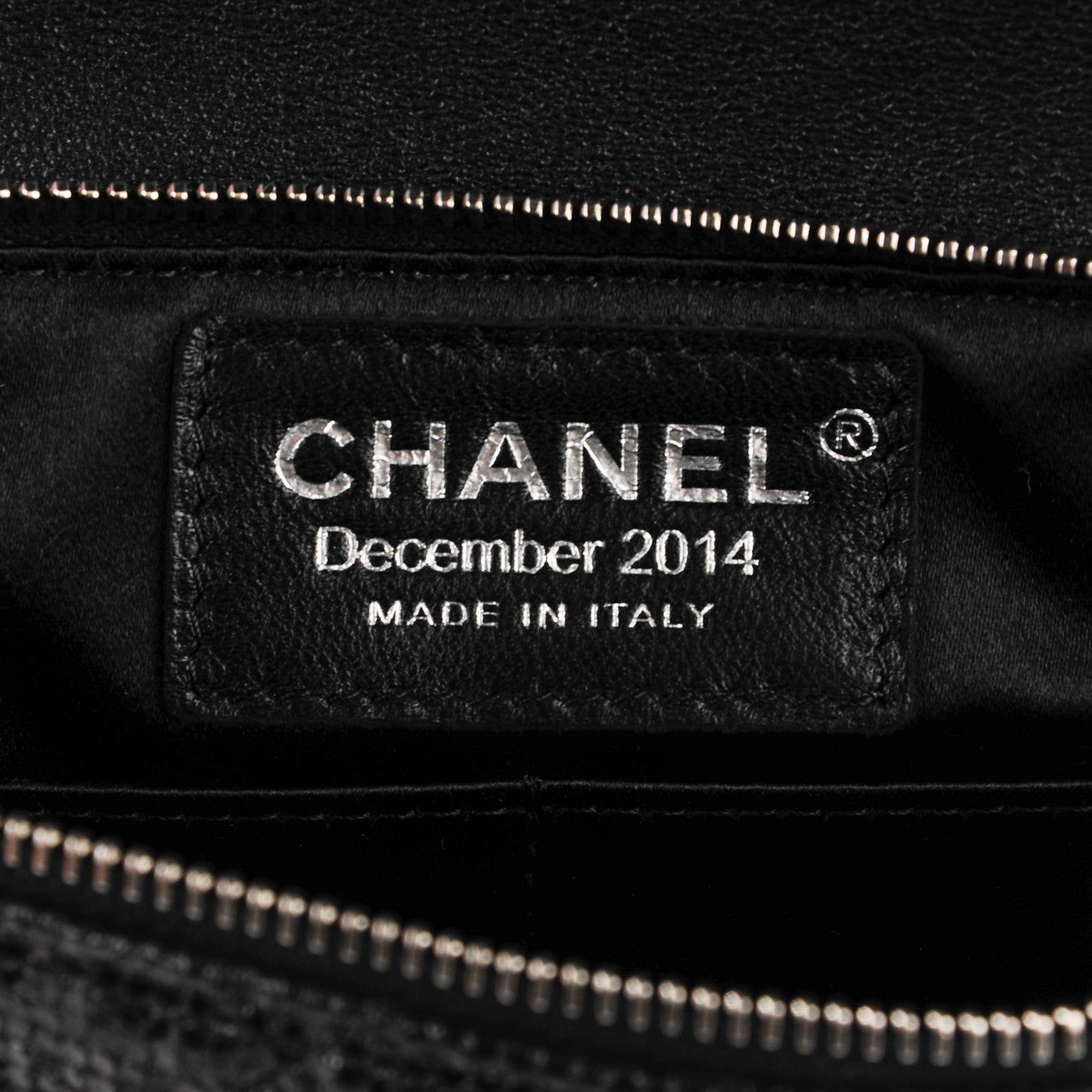 Chanel Vinyl Quilted Clutch with Chain Black 7 of 8