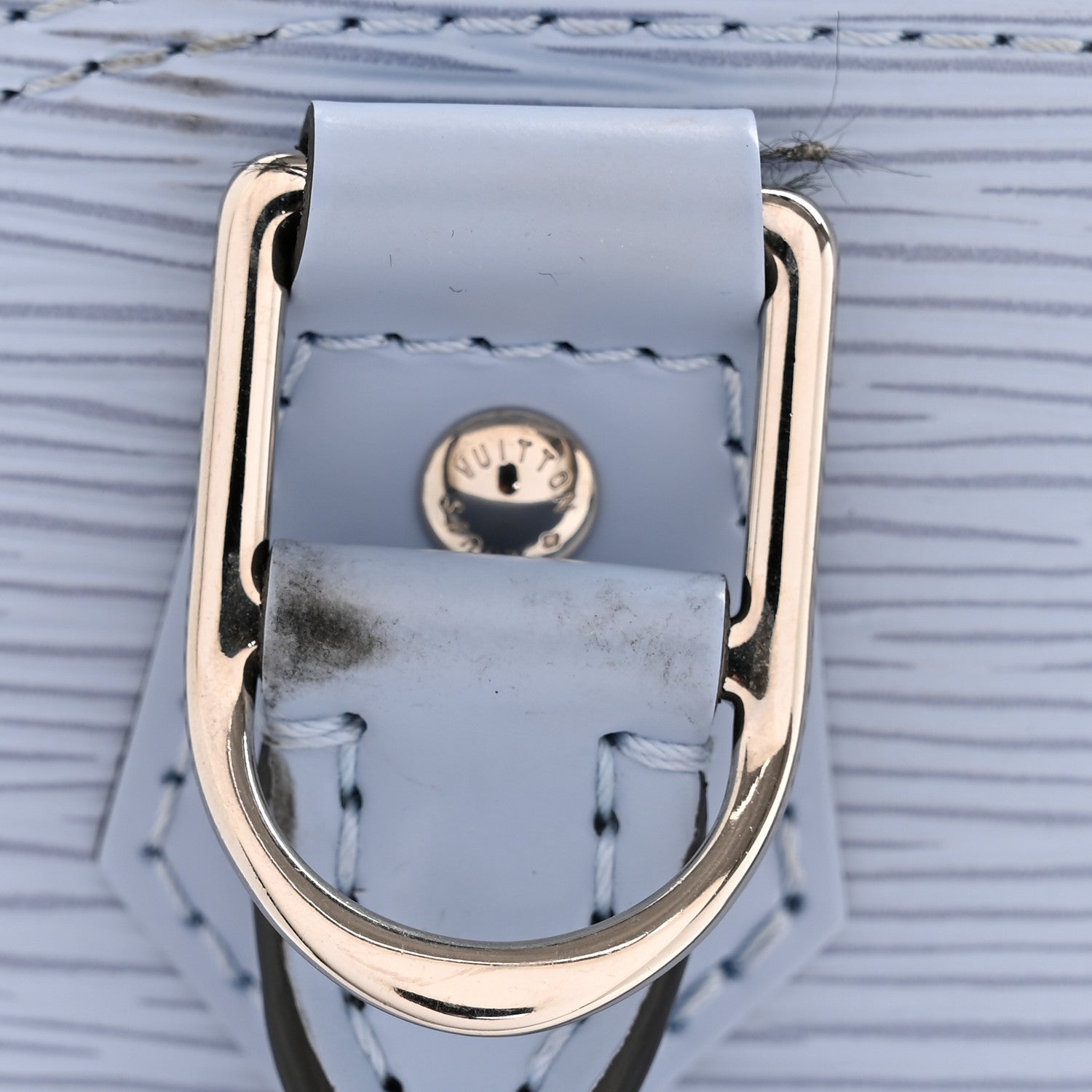 Louis Vuitton Epi Jacquard Alma BB Bleu Nuage 10 of 11