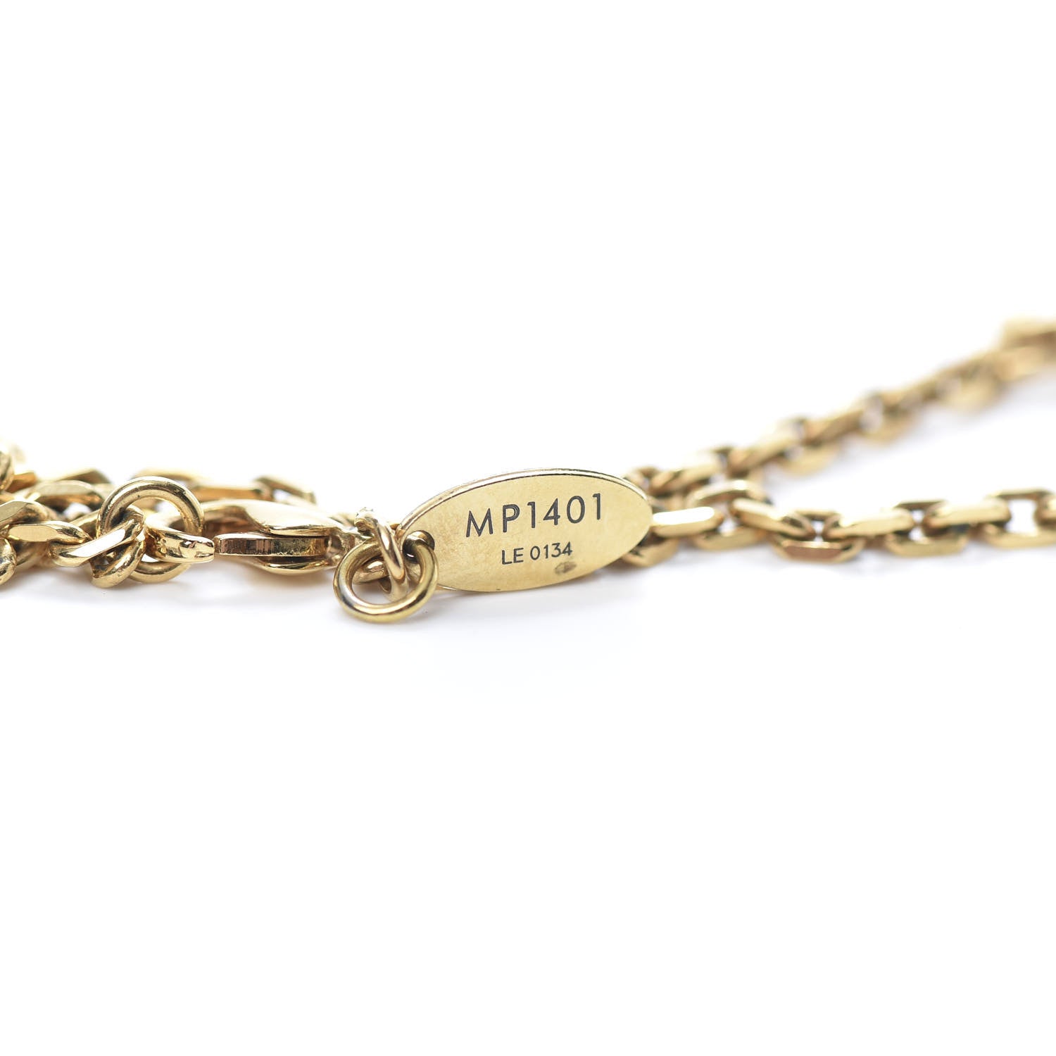 Louis Vuitton Graffiti PM Necklace Gold 4 of 6