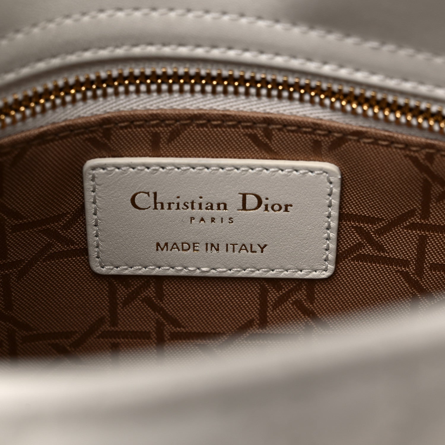 Christian Dior Lambskin Cannage Small My ABCDior Lady Dior White 6 of 10