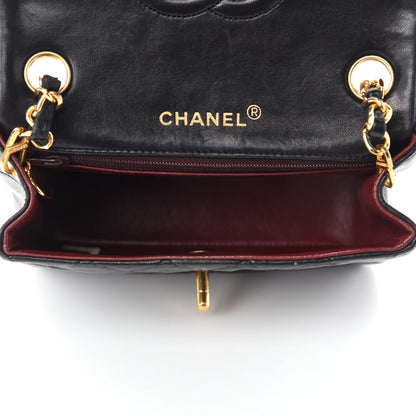 Chanel Lambskin Quilted Mini Square Flap Black 5 of 12