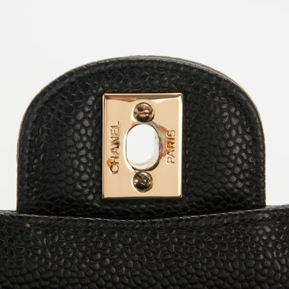 Chanel Caviar Quilted Medium Double Flap Black 8 of 8