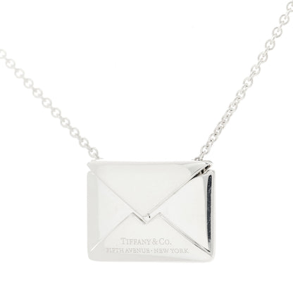 Tiffany Sterling Silver Sweet Nothings Envelope Necklace 7 of 8