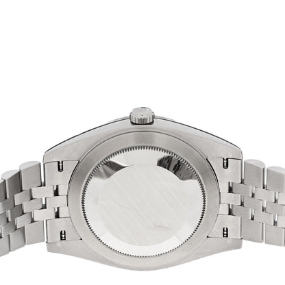 Rolex Stainless Steel 41mm Oyster Perpetual Wimbledon Datejust Watch Slate 126300 4 of 5