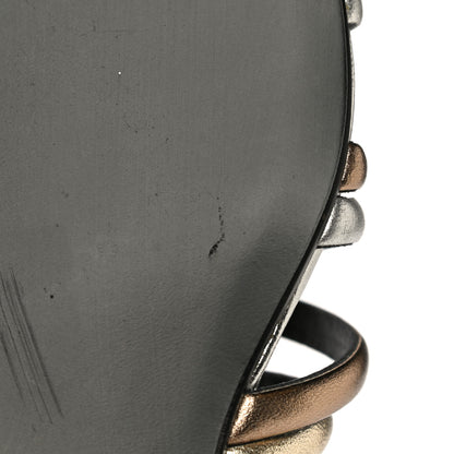 Hermes Metallic Nappa Buckles Sandals 36 Argent 12 of 16