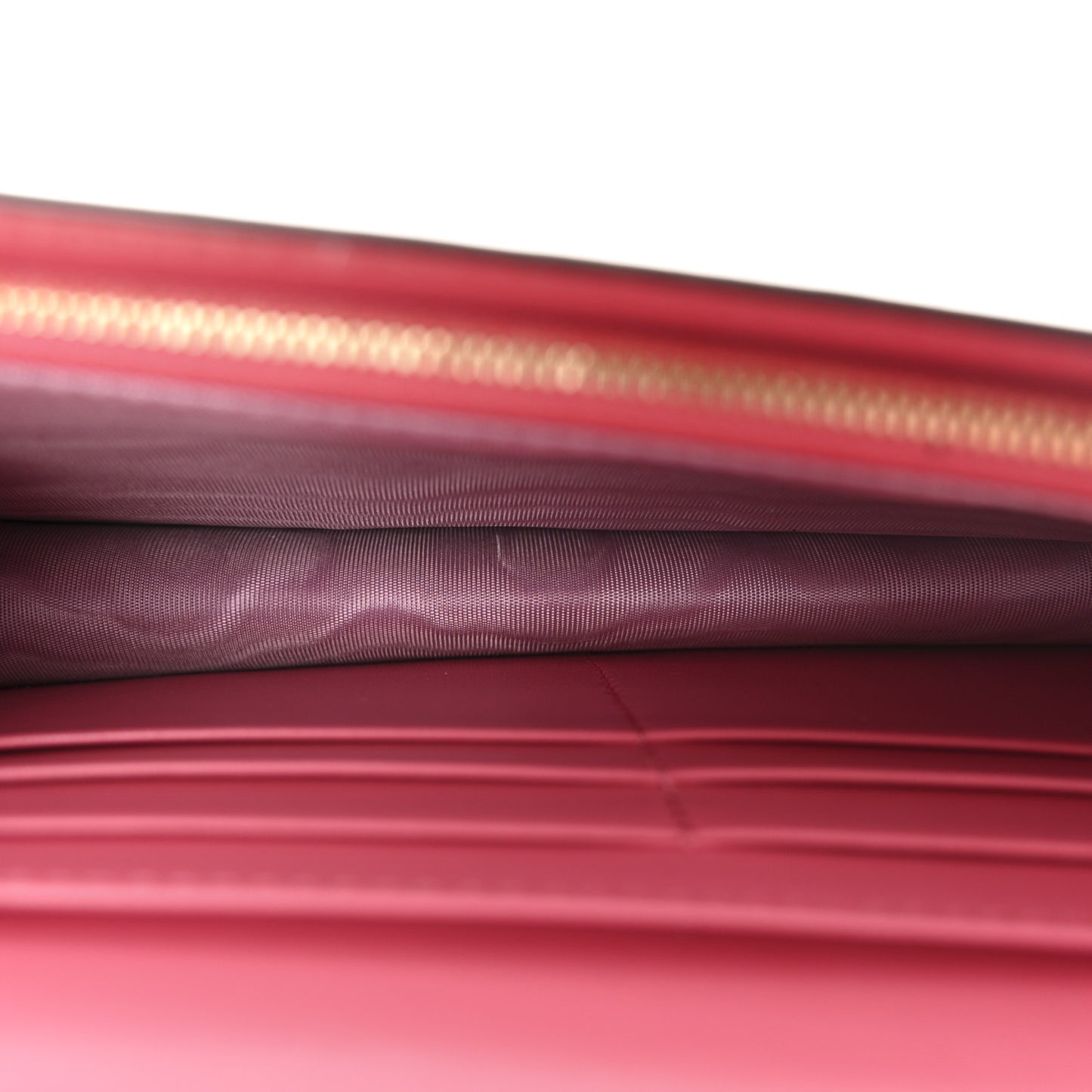 Calfskin GG Matelasse Chain Wallet Rhodamine Pink